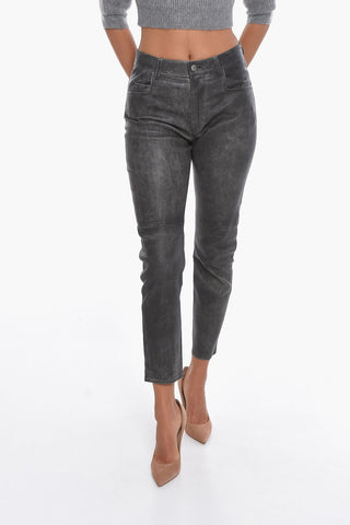 ETOILE Pantaloni Slim Fit TEA in Pelle