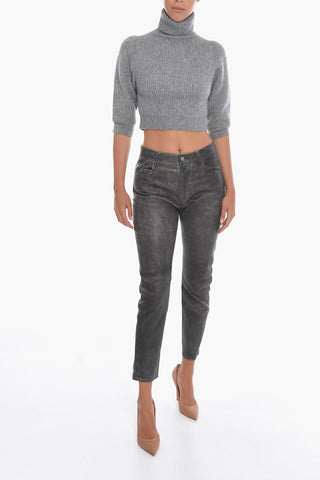 ETOILE Pantaloni Slim Fit TEA in Pelle