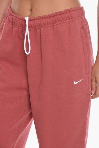 Solid Color Fleeced Cotton Joggers