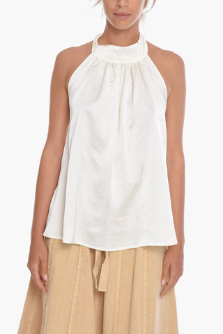 Tie Neck Satin ELVIRA Top