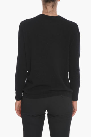 Maglia in Lana con Applicazione Strass
