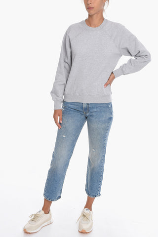 Crew Neck BARLETTY Fleece Cotton Sweatshirt