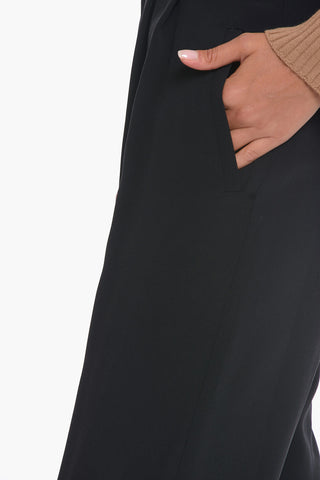Pantaloni Baggy in Misto Seta a Due pince
