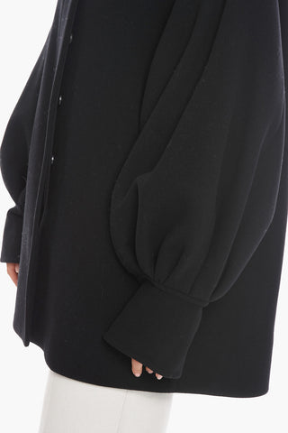 Virgin Wool Kaban jacket with Puffed Sleeves