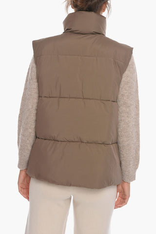 Nylon LYRA Sleeveless Bomber Jacket