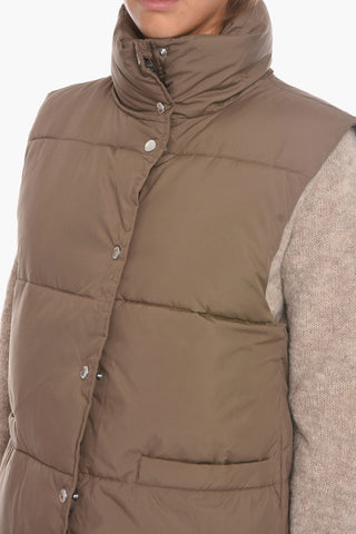 Nylon LYRA Sleeveless Bomber Jacket