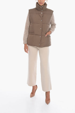 Nylon LYRA Sleeveless Bomber Jacket