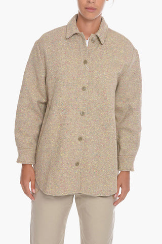 Overshirt SALMA in Misto Tweed di Lana