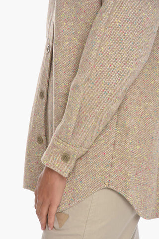 Overshirt SALMA in Misto Tweed di Lana