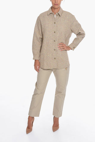 Overshirt SALMA in Misto Tweed di Lana