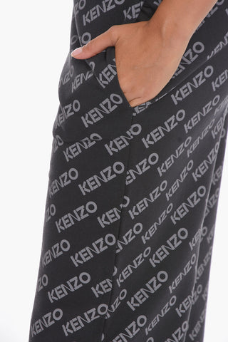 Two-Tone Joggers with All-Over Monogram