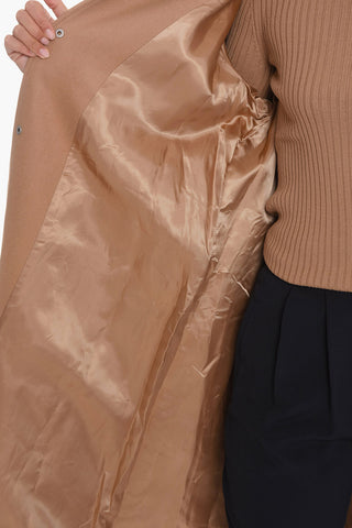 Wool-blend ANGELITA Single-breasted Coat with Belt