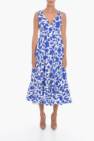 Floral-Printed ZIGZAG Maxi Dress