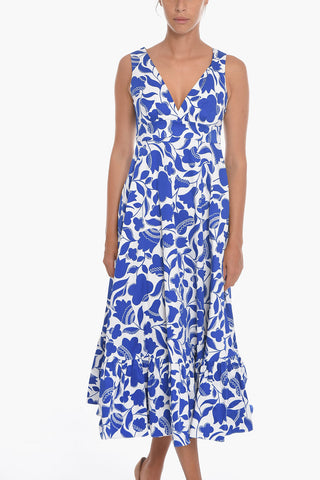 Floral-Printed ZIGZAG Maxi Dress