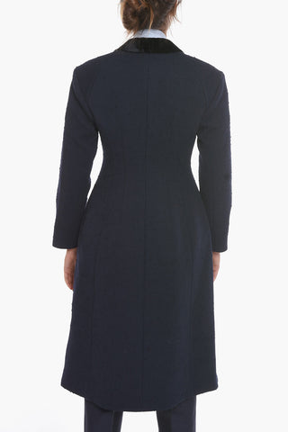 Textured-wool Tailored Coat