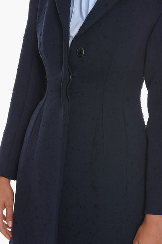 Textured-wool Tailored Coat