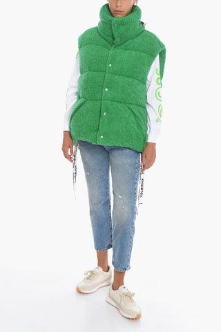 Sleeveless Teddy Down Jacket