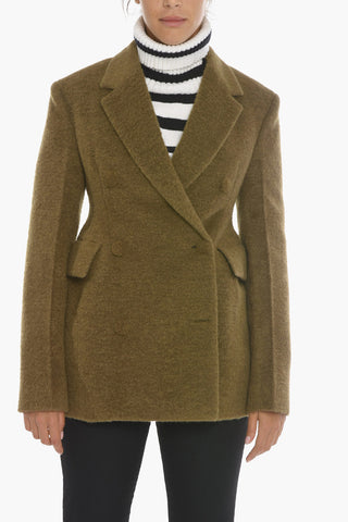 Blazer in Misto Lana d'alpaca con Doppiopetto