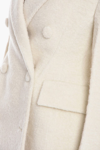 Blazer in Lana Bouclé con Doppiopetto
