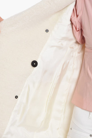 Blazer in Lana Bouclé con Doppiopetto