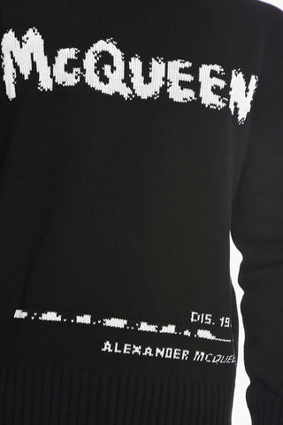 Crewneck Sweater with Contrasting Logo
