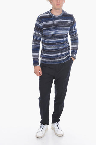Striped Crew-Neck Sweater