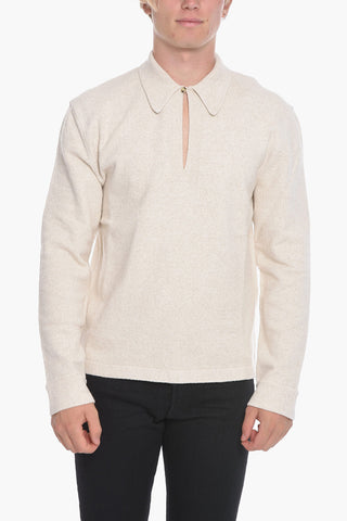 Linen-knit BURIS V-neck Shirt