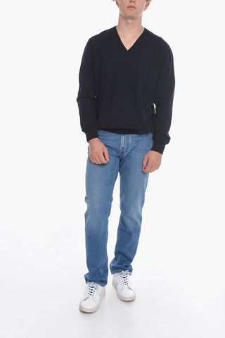 V Neck Pure Cashmere Sweater