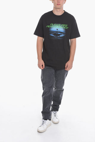 Maxi Printed Frontal Crew-Neck T-shirt