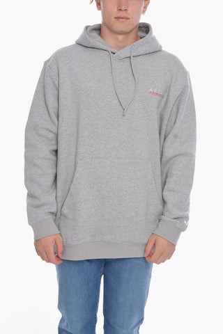 Felpa Hoodie in Cotone Felpato con Logo