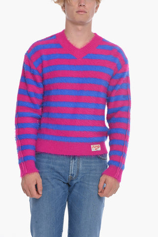Maglia Fuzzy UNISEX a Righe Bicolore