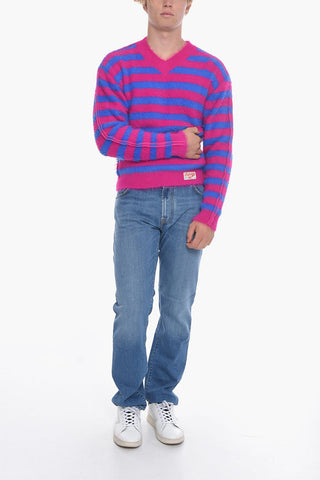 Maglia Fuzzy UNISEX a Righe Bicolore