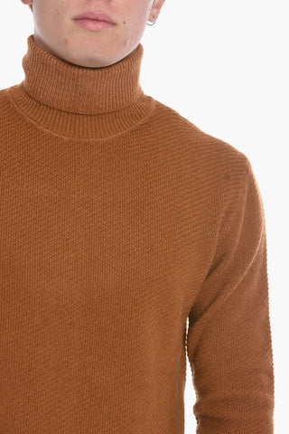 Virgin Wool Turtleneck Sweater