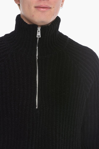 Maglia Half zip VASILI in Misto Lana