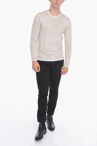 Maglia Girocollo in Misto Lino