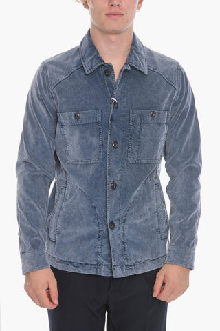 Corduroy PRESCOT Overshirt with Double Breast Pocket