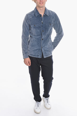 Corduroy PRESCOT Overshirt with Double Breast Pocket