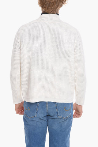 Solid Color Virgin Wool Cardigan
