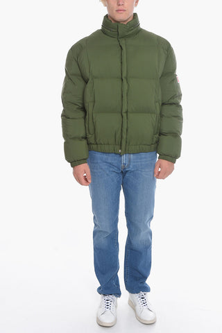 Turtleneck Puffer Jacket with Zipped Detail