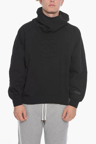 MCQ NO.11 Oversized Hoodie Sweatshirt with Embossed Logo