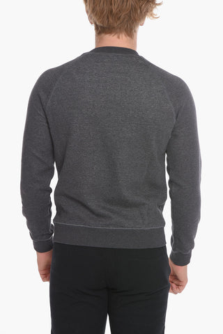STYLE & FREEDOM Felpa Girocollo in Cotone con Stemma Ricamato
