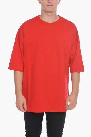 T-shirt Oversized con Ricamo MOUVEMENT sul Retro