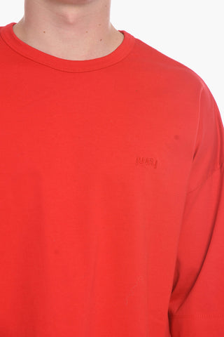 T-shirt Oversized con Ricamo MOUVEMENT sul Retro