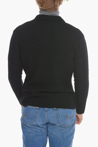 Checked Knitted Blazer