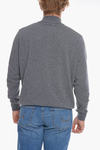 Maglia in Lana e Cashmere con Collo Abbottonato