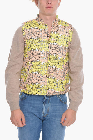 CDG X KAWS All-Over Logo Padded Vest