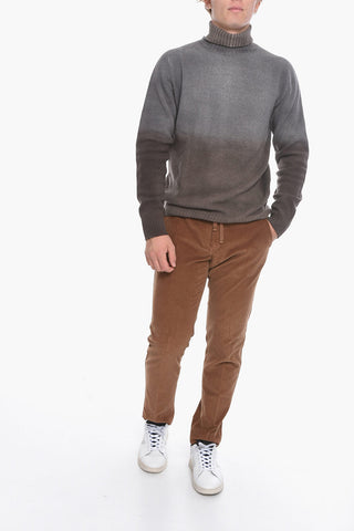Virgin Wool and Cashmere Turtleneck Sweater