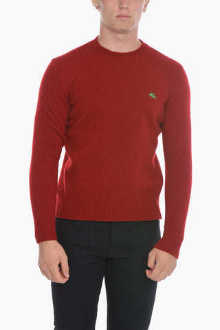 Maglia Girocollo in Lana con Ricamo