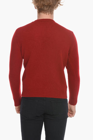 Maglia Girocollo in Lana con Ricamo