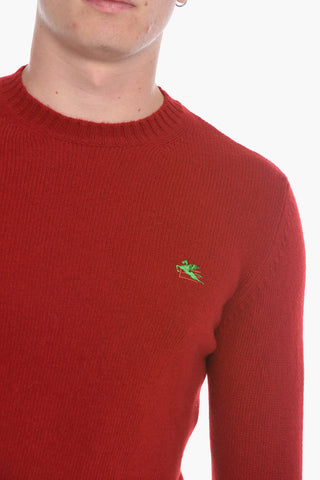 Maglia Girocollo in Lana con Ricamo